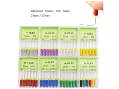 Prix d'usine Endodontie H Fichier en acier inoxydable Endo Fichiers dentaires de taille multiple Dental H Fichier