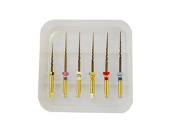 Fichiers dentaires Endo activé par la chaleur Golden NITI Fichiers dentaires flexibles Fichier rotatif du canal radiculaire