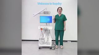 Unité de traitement dentaire avec caméra intra-orale, lumière d'examen LED réglable et système d'ordinateur Windows