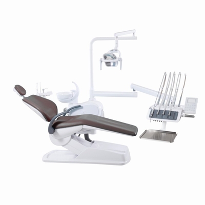 Clinique dentaire Unité dentaire complète avec capteur lumineux LED Chaise dentaire montée en haut