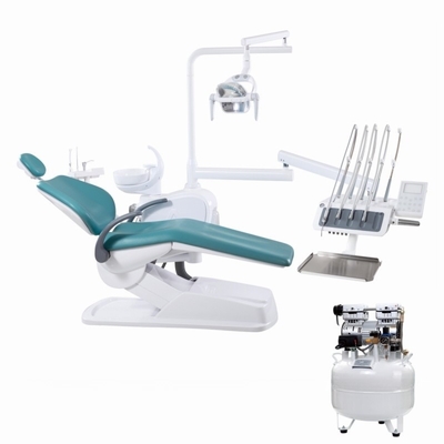 Clinique dentaire Unité dentaire complète avec capteur lumineux LED Chaise dentaire montée en haut