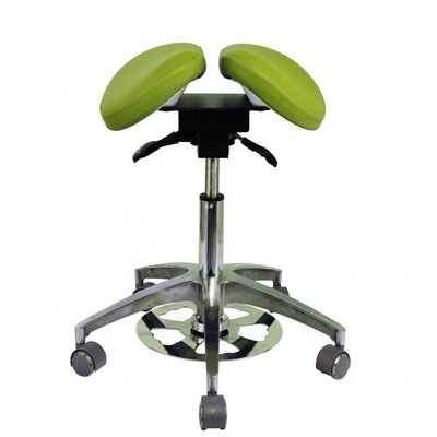 Salon de beauté Chaise confortable Green Micro Fibre tabouret de dentiste en forme de selle Chaise dentiste