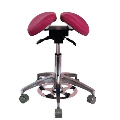 Salon de beauté Chaise confortable Green Micro Fibre tabouret de dentiste en forme de selle Chaise dentiste