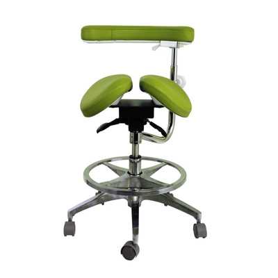 Des chaises d'assistant réglables en dentisterie de luxe en cuir en micro-fibres