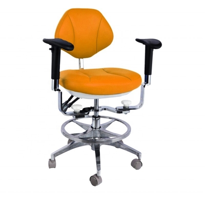 Conception ergonomique Assistant dentaire 5 roues universelles Dentsit Tabouret avec double accoudoir
