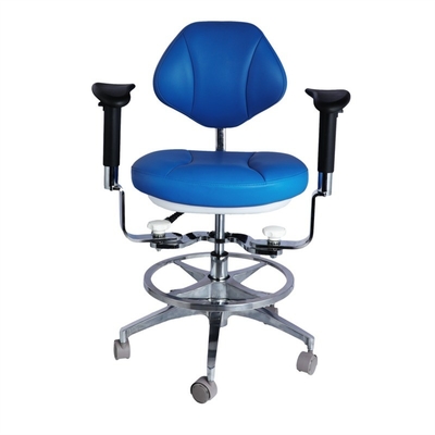 Conception ergonomique Assistant dentaire 5 roues universelles Dentsit Tabouret avec double accoudoir