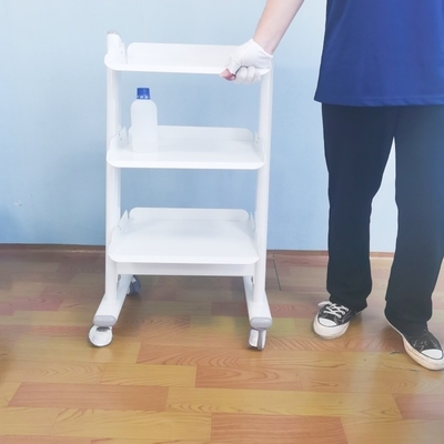 Clinique dentaire 3 couches Trolley dentaire hôpital Chariot à instruments mobiles avec 4 roues universelles
