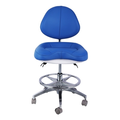 Tabouret de dentiste en cuir doux unique Siège confortable hauteur réglable Chaise de dentiste à roues