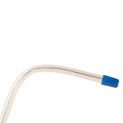Facile à plier aspiration éjecteur de salive en PVC avec des points d'aspiration dentaires jetables en cuivre