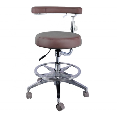 Chaise de meubles d'hôpital réglable en hauteur en cuir en micro-fibres en forme ronde