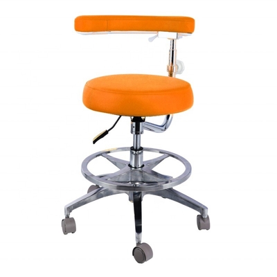 Chaise de meubles d'hôpital réglable en hauteur en cuir en micro-fibres en forme ronde