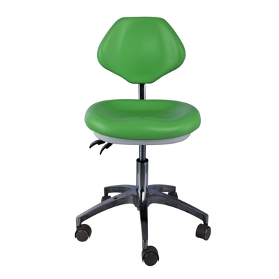 Clinique dentaire Docteur assistant Tabouret en cuir Pu Siège confortable Couleur bleue Tabouret dentaire