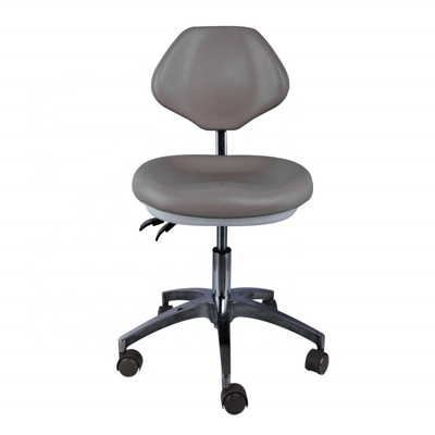 Clinique dentaire Docteur assistant Tabouret en cuir Pu Siège confortable Couleur bleue Tabouret dentaire
