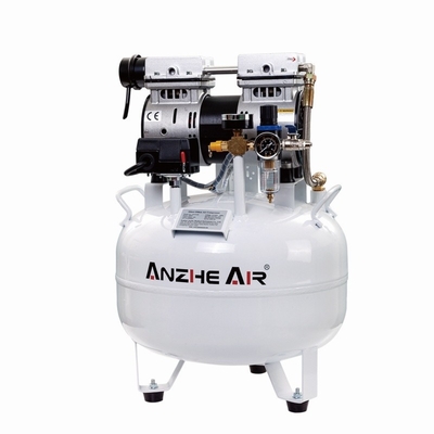 Compresseur d'air médical silencieux à moteur de cuivre de 70L/min 32L Compresseur dentaire utilisé pour un fauteuil dentaire