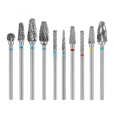 Laboratoire dentaire utilise des bourreaux de carbure de tungstène 10 pièces/ensemble Kit de perçage de carbure dentaire pour micromoteur