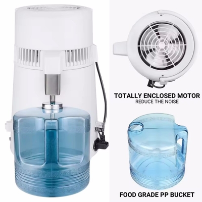 Distilleur d'eau de 4 litres pour usage domestique Dispositif de distillation d'eau dentaire en acier inoxydable 1,5 litre/heure