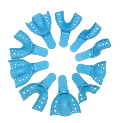 10 pièces/sac plateau d'impression orthopédique jetable plateau d'impression dentaire en plastique multifonction