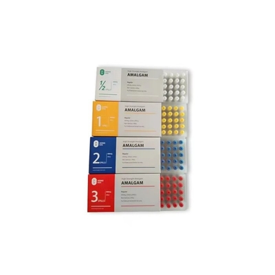 Matériau de remplissage dentaire Amalgame Capsule 2 déversement 600mg 50pcs/boîte Amalgame dentaire Capsule