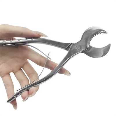 Forces dentaires en acier inoxydable, ciseaux en plâtre de gypse, pinces dentaires à lame dentée