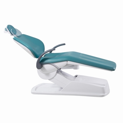 Conception économique Unité de chaise dentaire en cuir en PU avec plateau d'opération monté vers le bas
