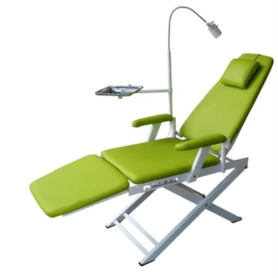 Clinique dentaire mobile Unité de chaise dentaire pliable portable avec unité de turbine suspendue