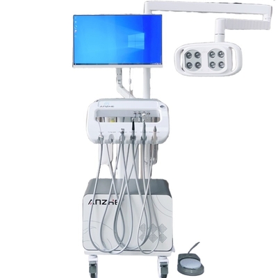 usine Foshan 550W Dental Mobile Cart Clinique dentaire Portable Unité dentaire avec lampe