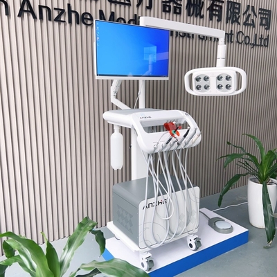 usine Foshan 550W Dental Mobile Cart Clinique dentaire Portable Unité dentaire avec lampe