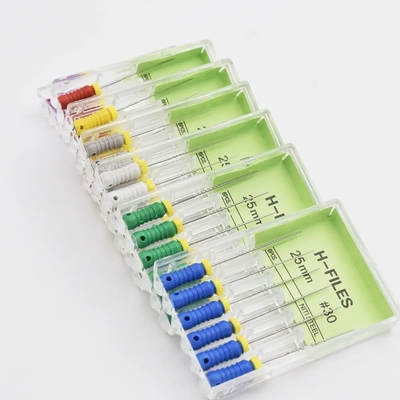Endodontie H Fichier en acier inoxydable Dentistique Endo Fichiers Dentistique H Fichier de taille multiple