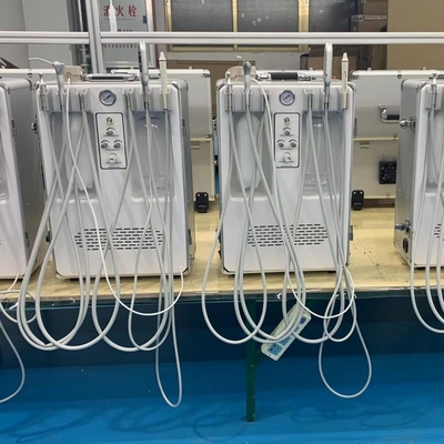 Unité mobile de turbine dentaire d'Anzhe avec 4 outils Portable avec compresseur d'air intégré