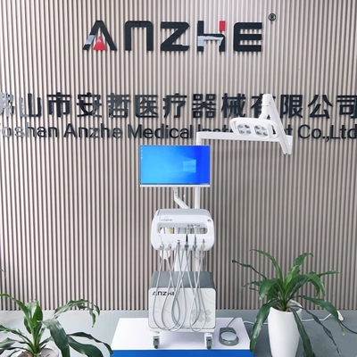 Factory Medical Mobile Trolley Cart Portable Dental Turbine Unit Anzhe Chariot d'assistant dentaire avec compresseur de 550W