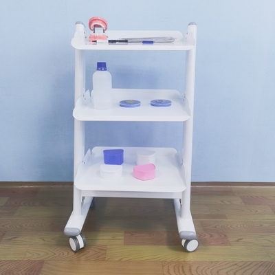 3 couches économique et pratique chariot de salon pour les salons de beauté chariot d'outils mobiles en acier inoxydable