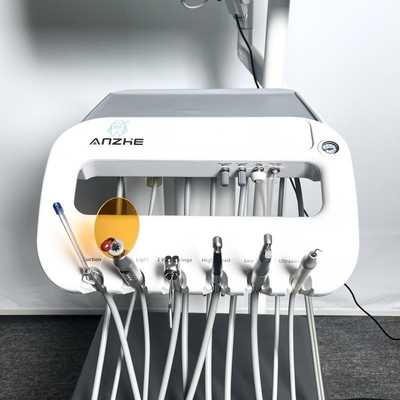 Équipement de clinique dentaire multifonctionnelle Turbine dentaire Chariot dentaire à faible bruit avec compresseur d'air Unité dentaire portable