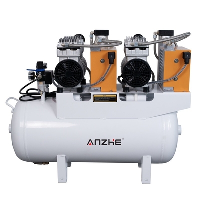 Compresseur d'air dentaire avec sécheuse Silent Compresseur d'air sans huile 65L 1700W pour 4 unités dentaires Chaise