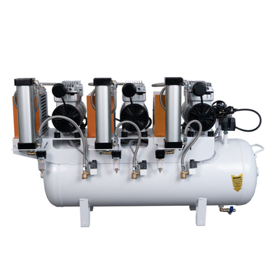 Compresseur d'air dentaire à 220V Équipement dentaire sans pollution d'huile Compresseur d'air silencieux avec sèche-linge
