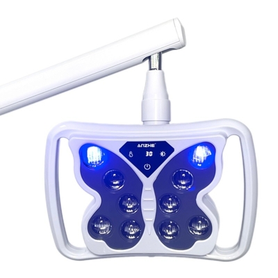 Machine de blanchiment dentaire portable 12W puissante 10 LED à lumière froide Lumière de sol debout lampe d'unité de blanchiment mobile
