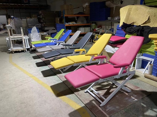 Unité de fauteuil dentaire pliable portable avec plateau d'instruments à spittoon en acier inoxydable et fauteuil dentaire pliable léger mobile