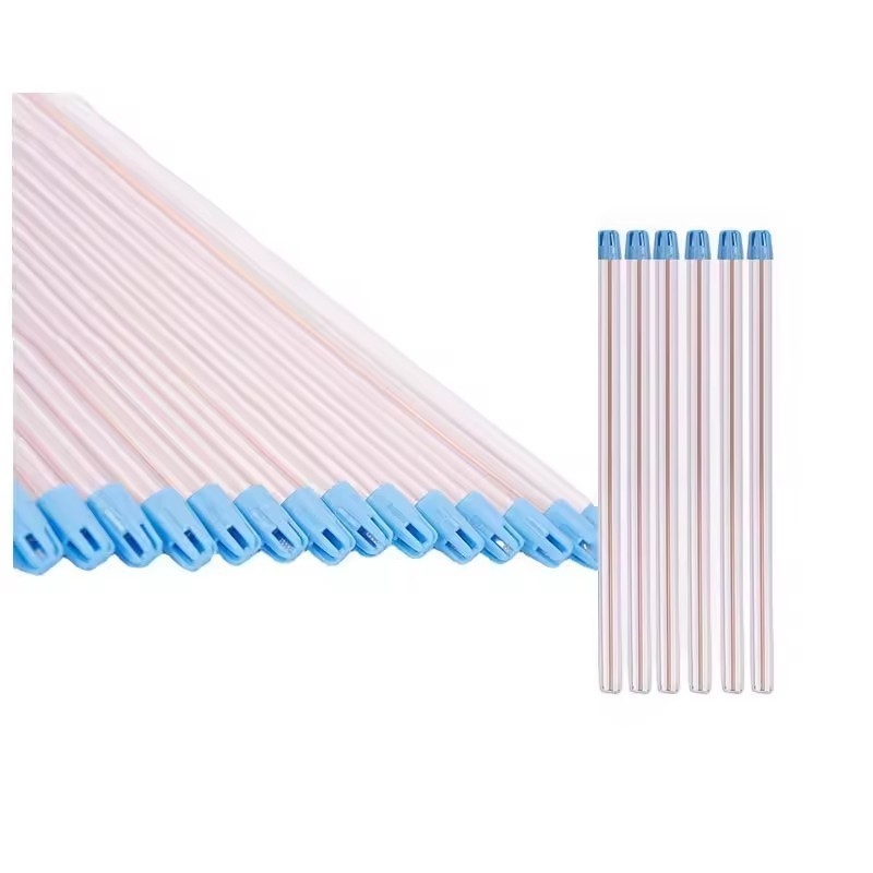 Facile à plier aspiration éjecteur de salive en PVC avec des points d'aspiration dentaires jetables en cuivre