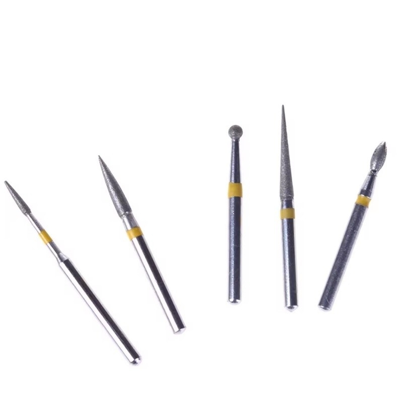 Forage dentaire en acier inoxydable 1.6 mm Forage dentaire en diamant pour pièce à main à grande vitesse