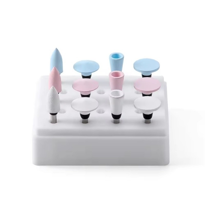 12pcs/boîte de dents de silicone de haute qualité pour le polissage des dents de dentiste pour contre-angle pièce à main vente chaude kits de polissage des dents