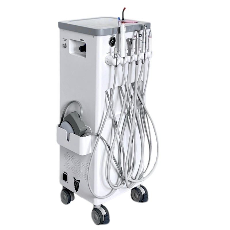 Clinique dentaire mobile 550W Chariot d'opération dentaire mobile Unité portable dentaire en acier inoxydable