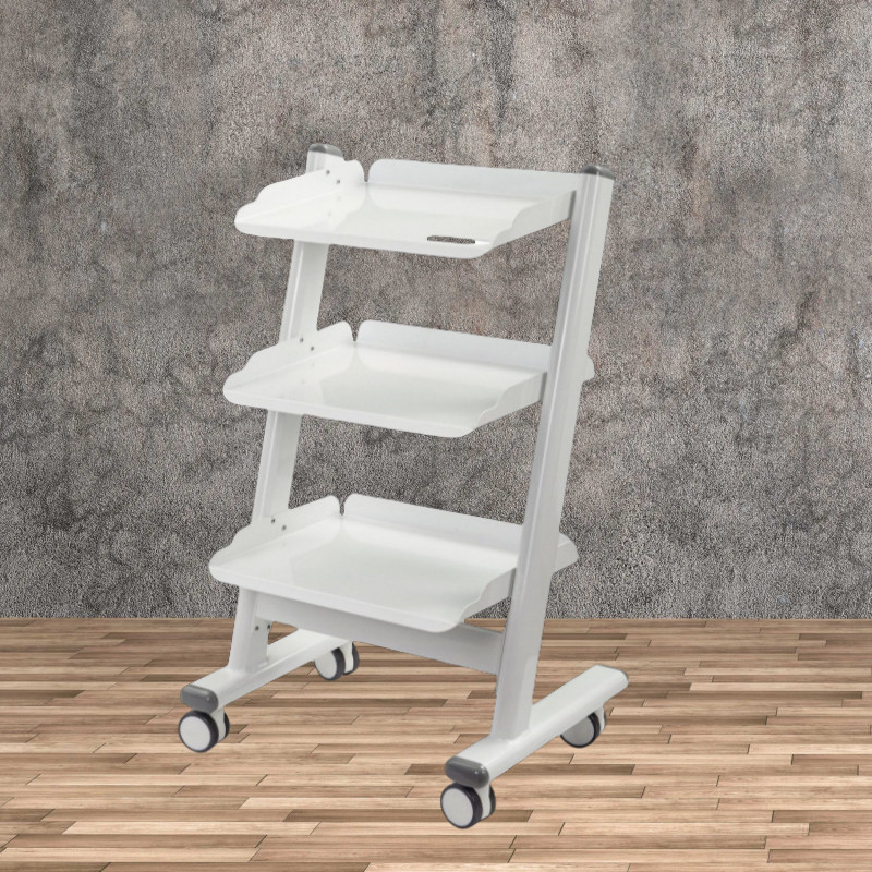 Chariot dentaire mobile simple et durable Chariot dentaire en acier inoxydable Salon de beauté utilise un chariot dentaire à 3 couches