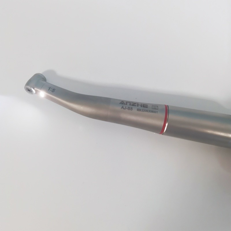Accélération de la vitesse 1:5 Dentist Handpiece Appuyez sur le bouton Contra Angel Turbine à air interne Spray Fibre optique Dentist Handpiece