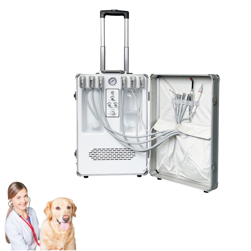 Équipement dentaire vétérinaire portable Animaux de compagnie Traitement des dents Valie Soins dentaires pour animaux Vétérinaire Unité mobile de traitement dentaire