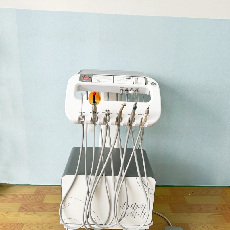 Fabrique de Foshan Unité dentaire portable de 550W Best-seller Traitement dentaire mobile Chariot électrique mobile de soins dentaires