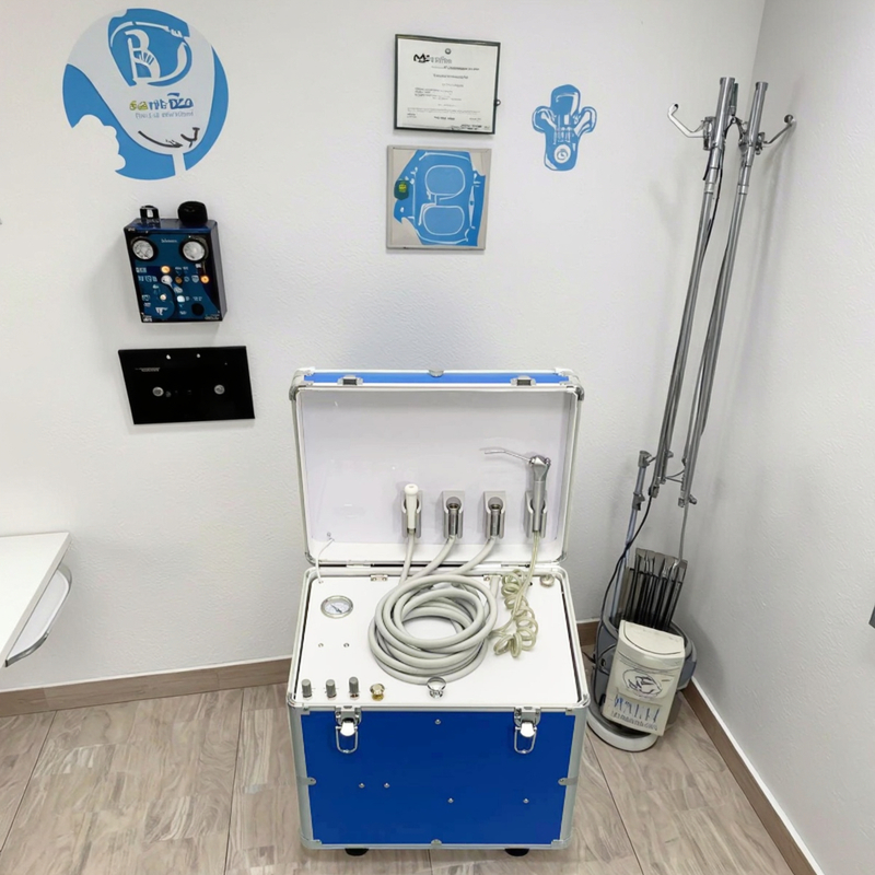 Équipement d'école dentaire Unité dentaire portable Pratique étudiante en dentisterie Unité de thérapie dentaire Dentiste privé Chariot chirurgical dentaire