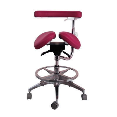Des chaises d'assistant réglables en dentisterie de luxe en cuir en micro-fibres