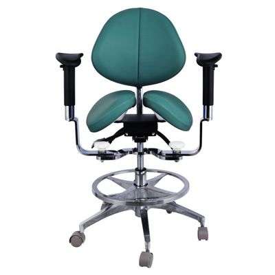 Un bon prix. Assise en selle divisée ergonomique Tabouret dentaire de luxe en micro-fibres en cuir dentaire Chaise en selle pivotante en ligne