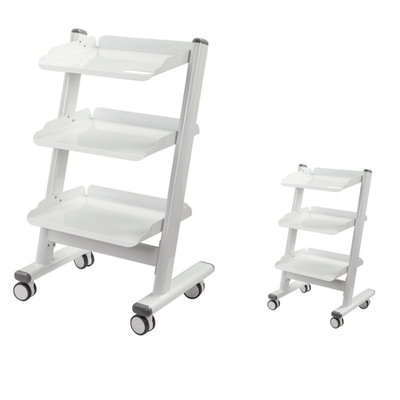 Clinique dentaire 3 couches Trolley dentaire hôpital Chariot à instruments mobiles avec 4 roues universelles