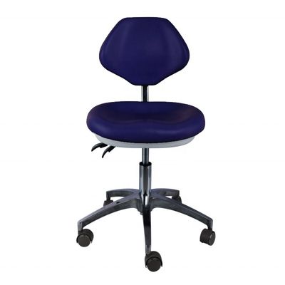 Un bon prix. Clinique dentaire Docteur assistant Tabouret en cuir Pu Siège confortable Couleur bleue Tabouret dentaire en ligne