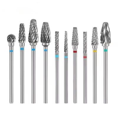 Un bon prix. Laboratoire dentaire utilise des bourreaux de carbure de tungstène 10 pièces/ensemble Kit de perçage de carbure dentaire pour micromoteur en ligne